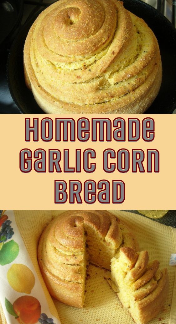 Homemade Garlic Corn Bread