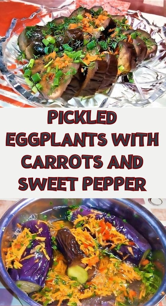 Pickled Eggplants with Carrots and Sweet Pepper