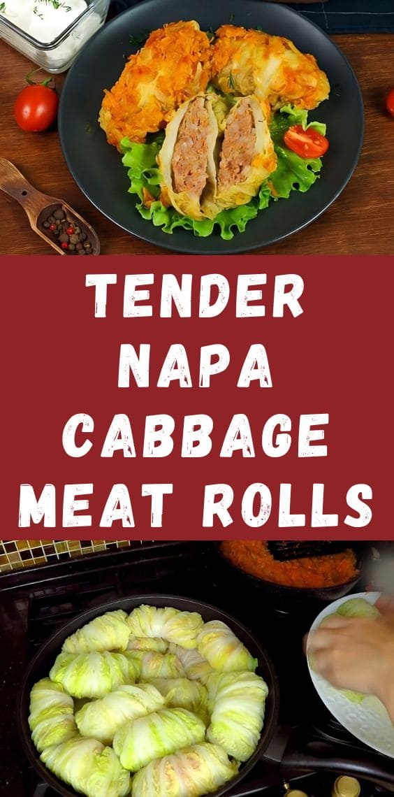 Tender Napa Cabbage Meat Rolls