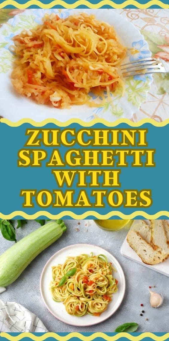 Zucchini Spaghetti with Tomatoes