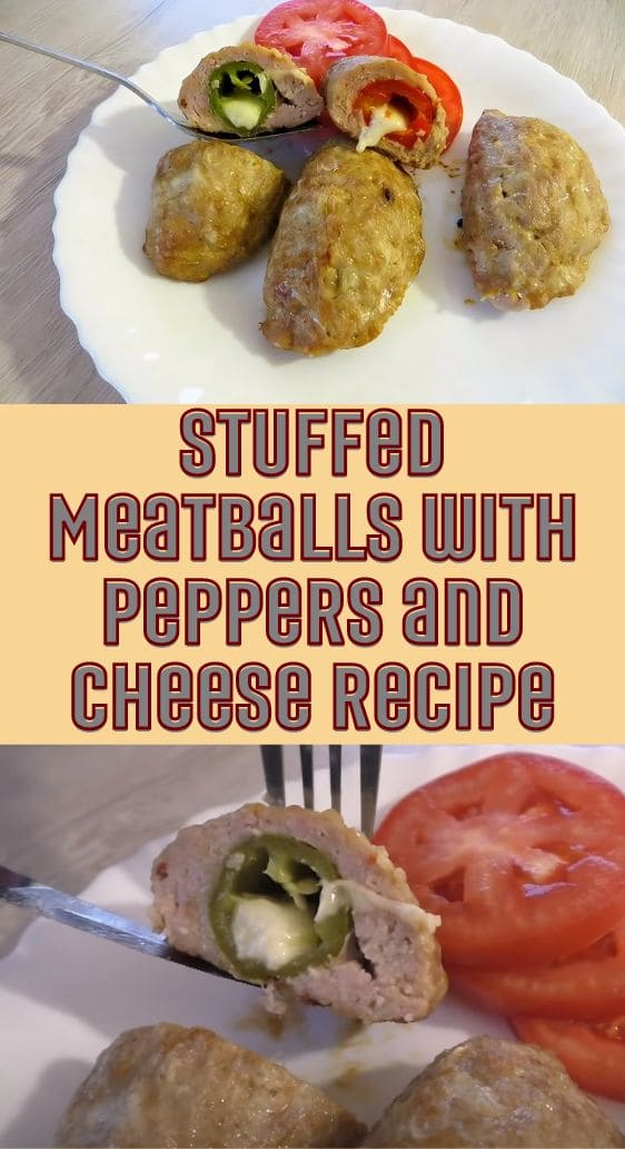 Stuffed Meatballs with Peppers and Cheese Recipe