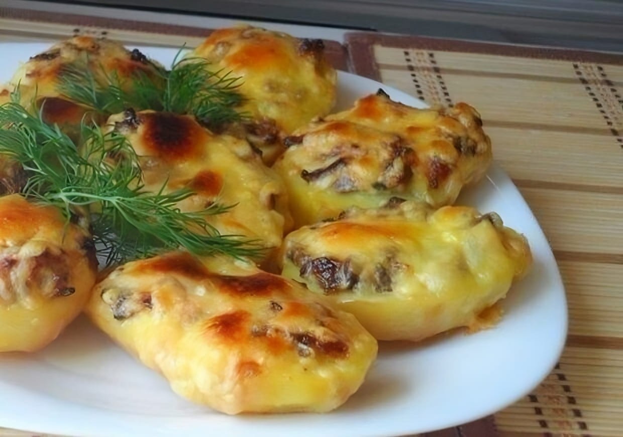 Stuffed Cheese and Meat Potato Delight - A Dinner Triumph