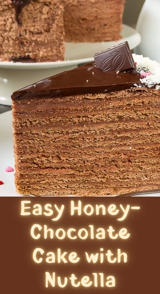 Easy Honey-Chocolate Cake with Nutella