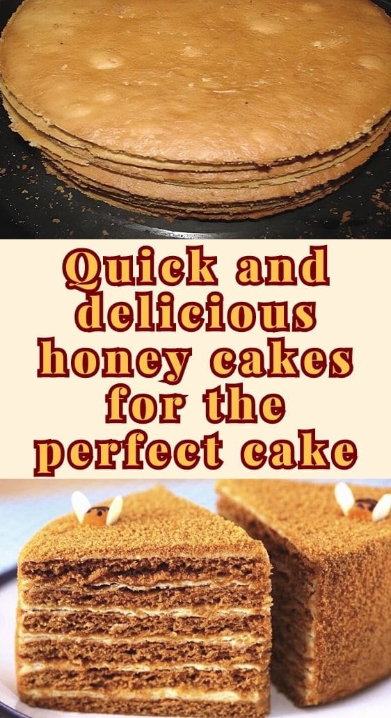 Quick and delicious honey cakes for the perfect cake