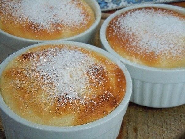 Apple Puree and Cottage Cheese Soufflé in the Microwave