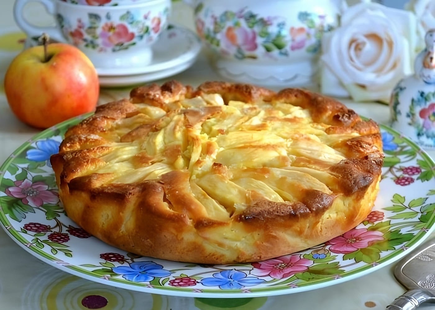 Italian Country-Style Apple Pie - an aroma beyond words!
