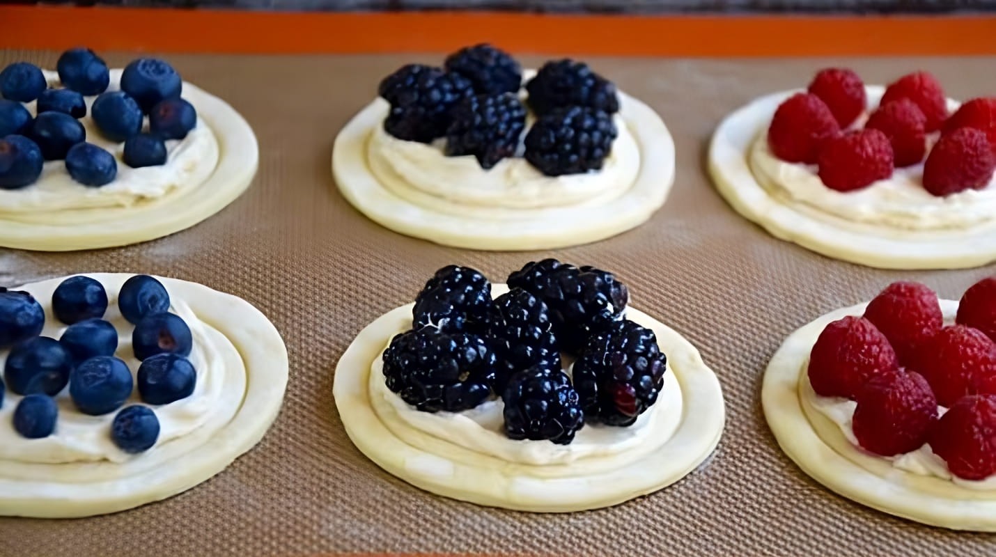 Flaky Berry Pastries - Beautiful and Delicious