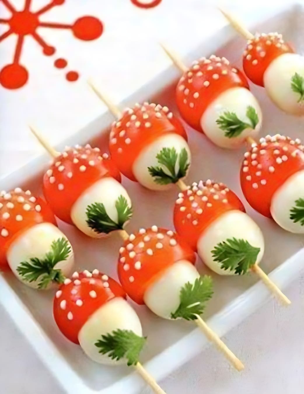 11 beautiful ideas for decorating appetizers