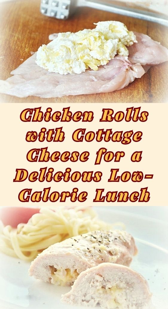 Chicken Rolls with Cottage Cheese for a Delicious Low-Calorie Lunch