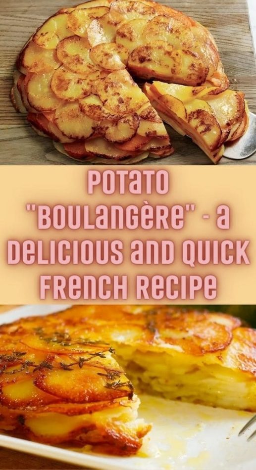 Potato "Boulangère" a delicious and quick French recipe