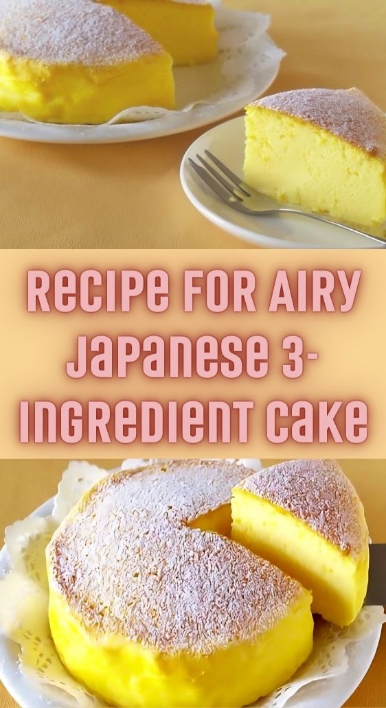 Recipe for Airy Japanese 3-Ingredient Cake