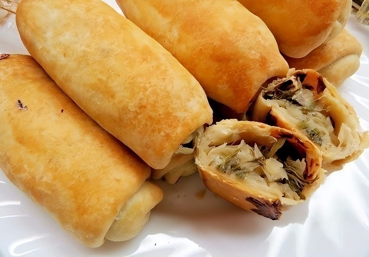 Cabbage Stuffed Pastry Rolls - A Must-Try Delight