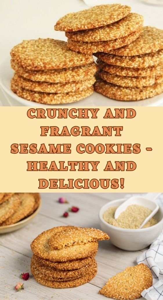 Crunchy and Fragrant Sesame Cookies - Healthy and Delicious!