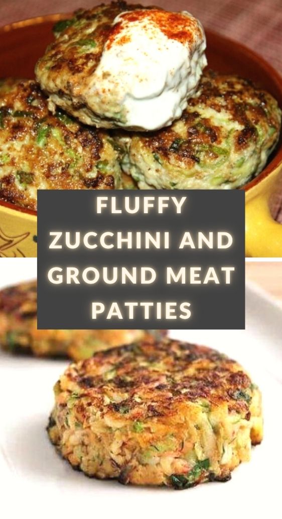 Fluffy Zucchini and Ground Meat Patties