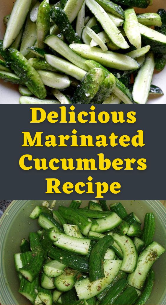 Delicious Marinated Cucumbers Recipe