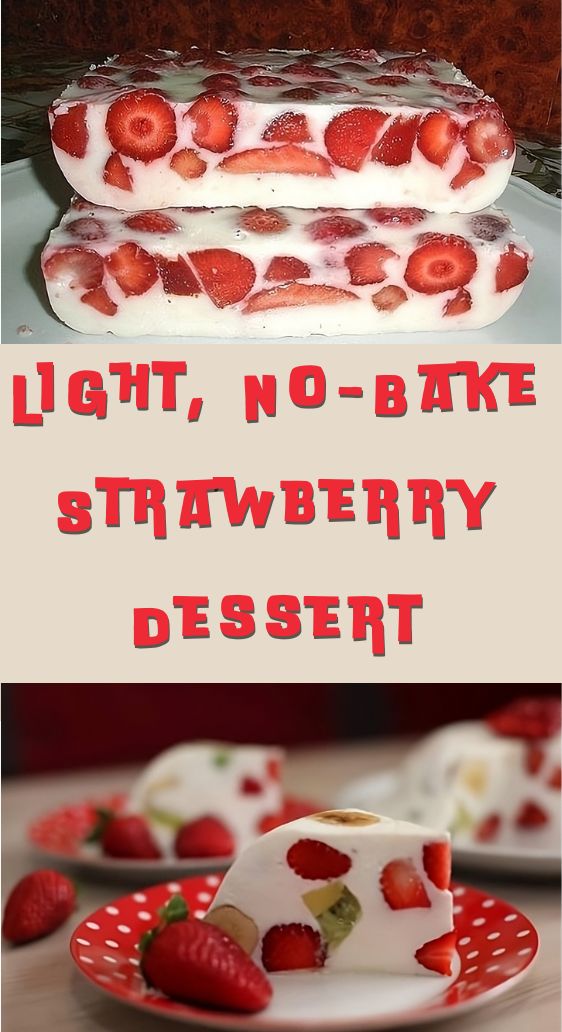Light, No-Bake Strawberry Dessert