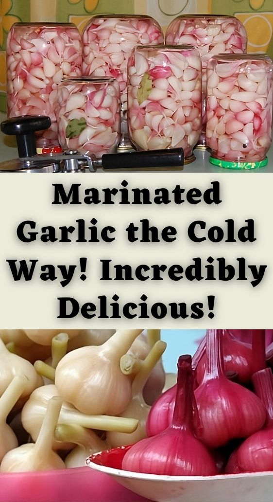 Marinated Garlic the Cold Way! Incredibly Delicious!