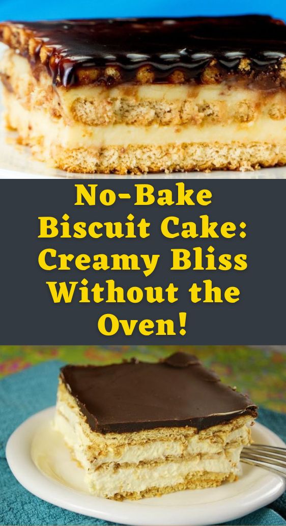 No-Bake Biscuit Cake: Creamy Bliss Without the Oven!