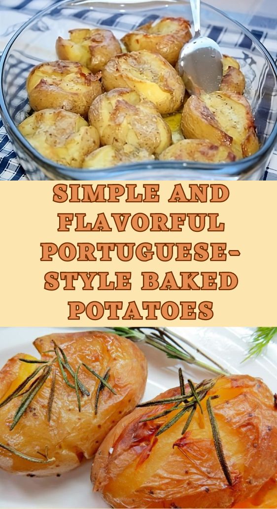 Simple and Flavorful Portuguese-Style Baked Potatoes