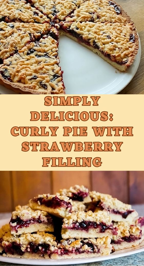 Simply Delicious: Curly Pie with Strawberry Filling