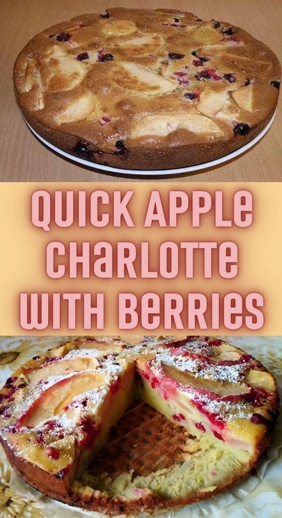 Quick Apple Charlotte with Berries